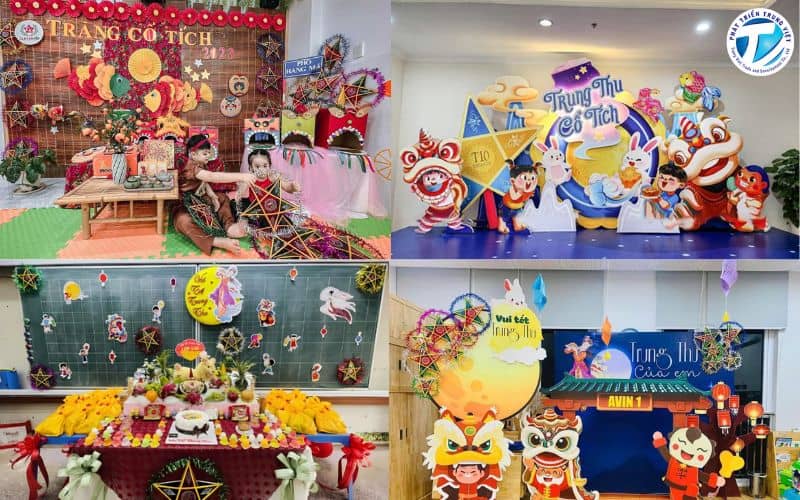 Mẫu trang trí cho lớp học, trường mầm non